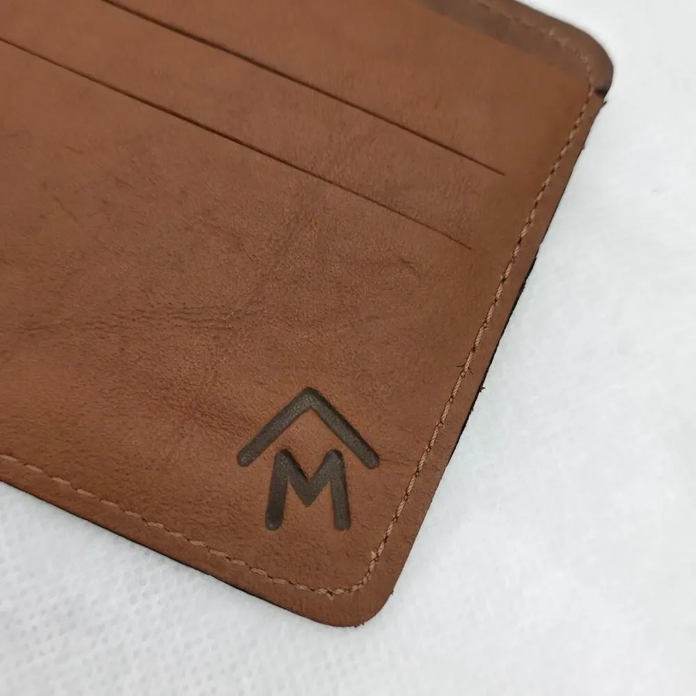 VTG 1988 Marlboro Saddleman's Wallet Leather Bifold Brown New Old Stock Brazil